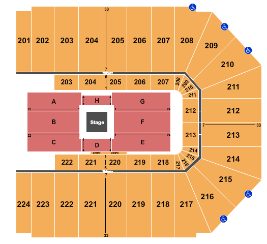 EJ Nutter Center Nate Bargatze Seating Chart